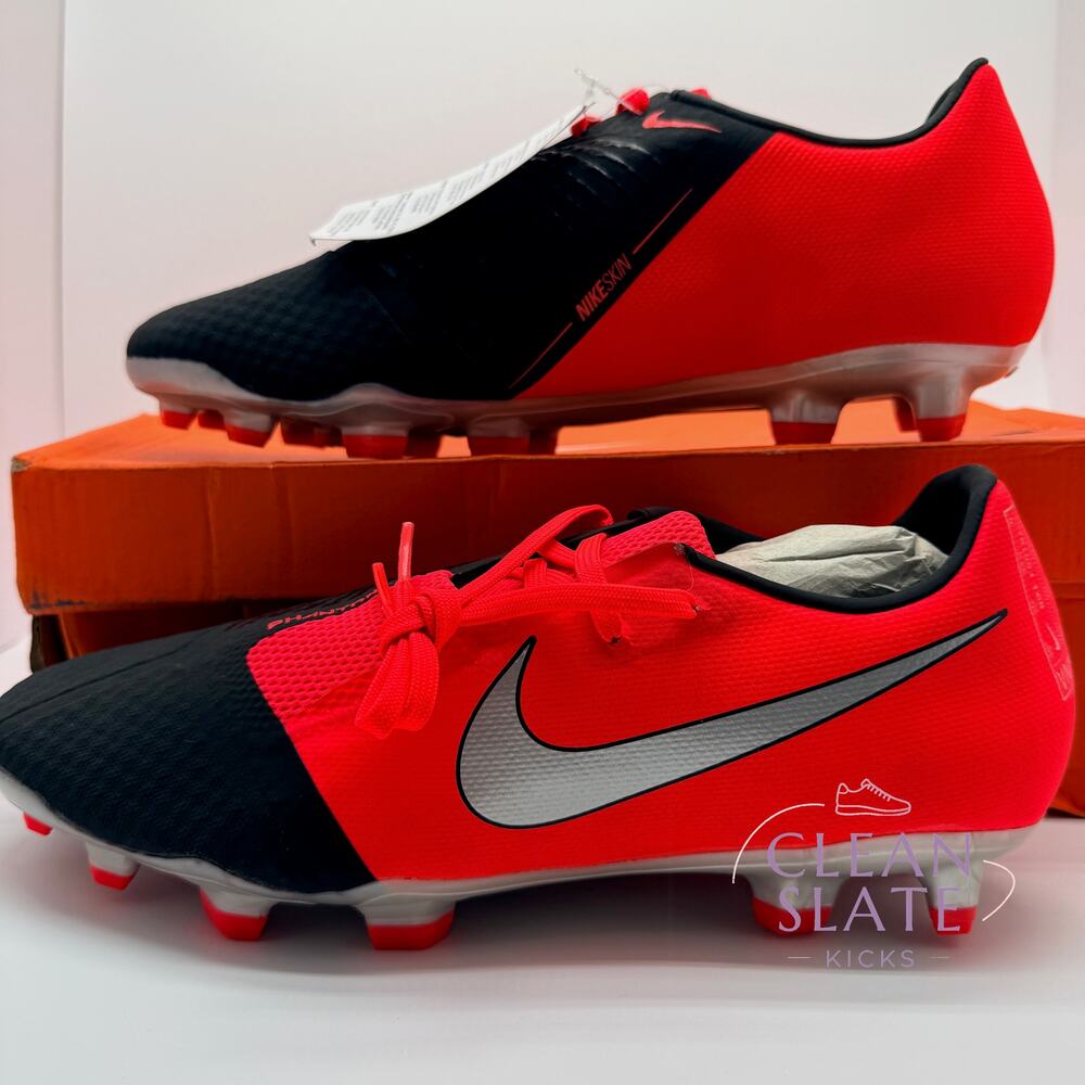 Nike Phantom Venom Academy FG Crimson Black Silver Mens 10.5 NIB - Picture 4 of 8